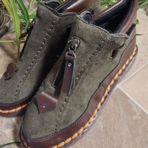 New Green Ankle Boots